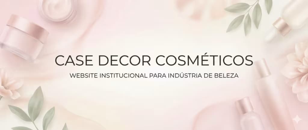 Case Decor Cosméticos: Website Institucional para Indústria de Beleza