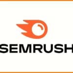 Logotipo oficial da Semrush para guia de pesquisa de palavras-chave e SEO